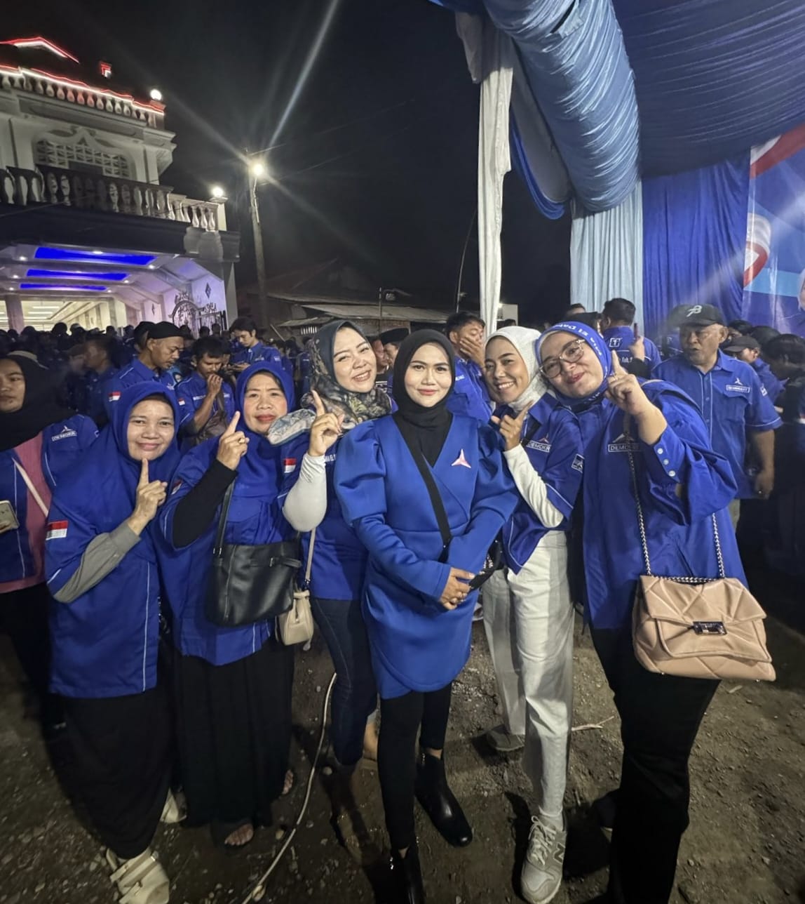 Silaturahmi Bersama Ribuan Kader Demokrat Dan Tokoh Masyarakat, Mia El Dabo Siap Kembali Raih Kemenangan