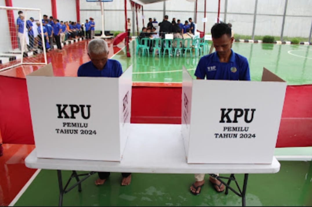 Empat TPS Pemilu Serentak Di Sediakan Lapas Kelas IIA Cikarang Bagi Warga Binaan