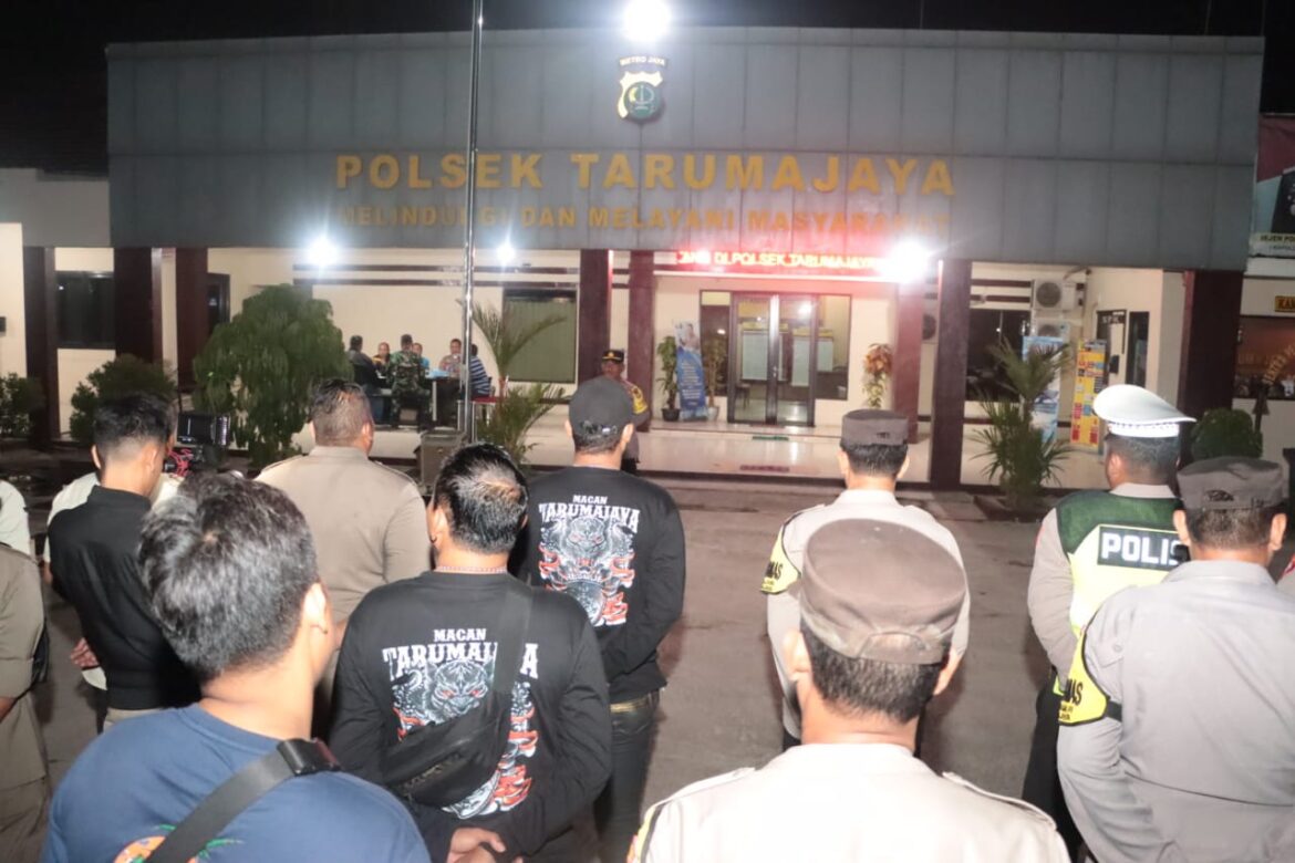 Wakapolres Metro Bekasi, Monitoring Kegiatan Operasi Kejahatan Jalanan di Tarumajaya