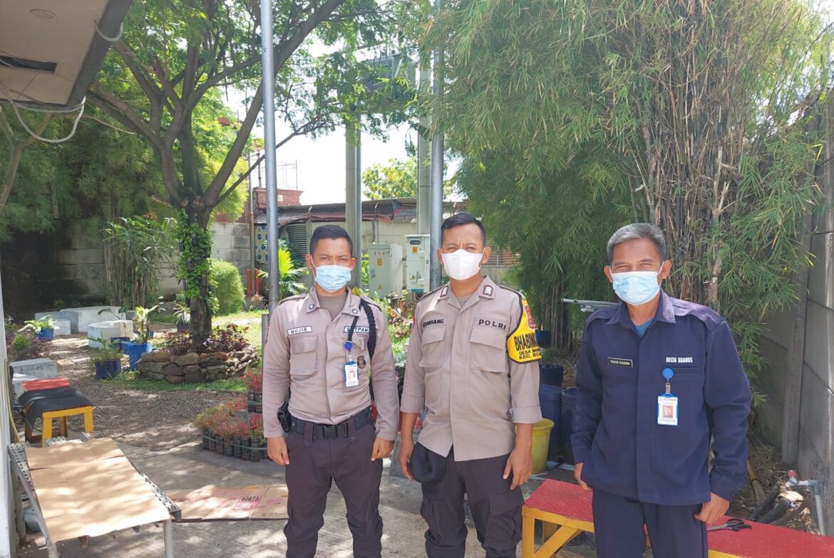 Sambangi Security, Personel Polsek Bojonegara Polres Polda Banten Berikan Arahan