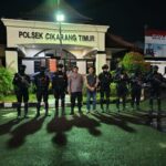 Tingkatkan Keamanan Wilayah, Patroli Patra Brimob Den D PMJ Sambangi Polsek Cikarang Timur‎