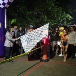 Polres Metro Bekasi Gelar Night Run di Stadion Wibawamukti, Ratusan Remaja Ramaikan Lari Malam