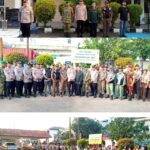 Pengamanan Malam Takbiran Sambut Hari Raya Idul fitri, Polsek Kedung Waringin bersama gabungan Porkopimcam Laksanakan Apel Gelar Pasukan