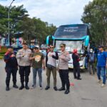 Polsek Cikarang Timur dan Polres Metro Bekasi Amankan Keberangkatan Ribuan Buruh ke Monas