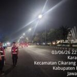 Patroli Dini Hari, Polsek Cikarang Timur Sisir Jalur Pantura Antisipasi Tawuran dan Kejahatan Jalanan