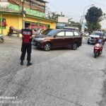 Polsek Cikarang Timur Laksanakan Gatur Lalin Pagi, Arus Kendaraan Ramai Lancar‎