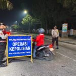 Polsek Cikarang Timur Gelar OKJ Dini Hari, Satu Motor Suzuki Satria FU Diamankan
