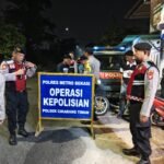 Polsek Cikarang Timur Gencarkan OKJ di Jalan Citarik Raya, Antisipasi 3C dan Tawuran