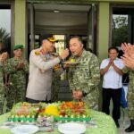 Kapolres Metro Bekasi Kunjungi Kodim 0509, Sampaikan Ucapan HUT TNI ke-81